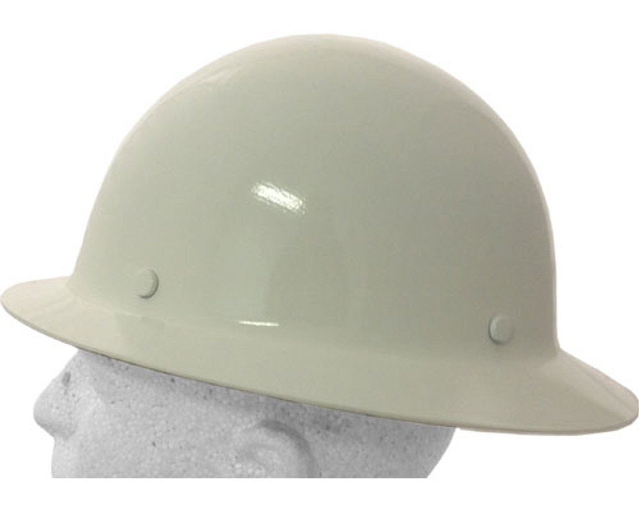 MSA Skullgard Full Brim Hard Hat White with FasTrac suspension