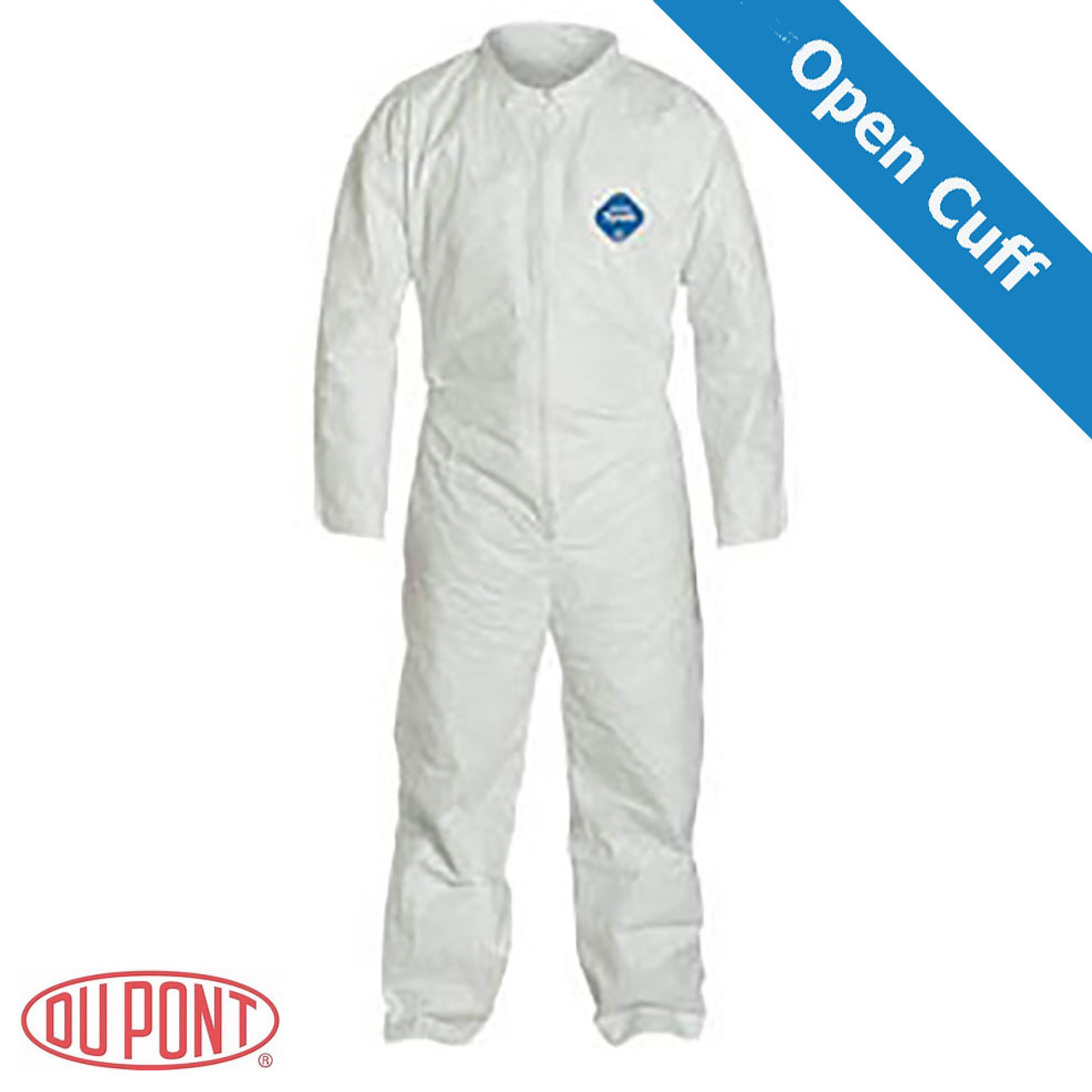 DuPont TYVEK Coveralls Standard Suit with Zipper Front, Size