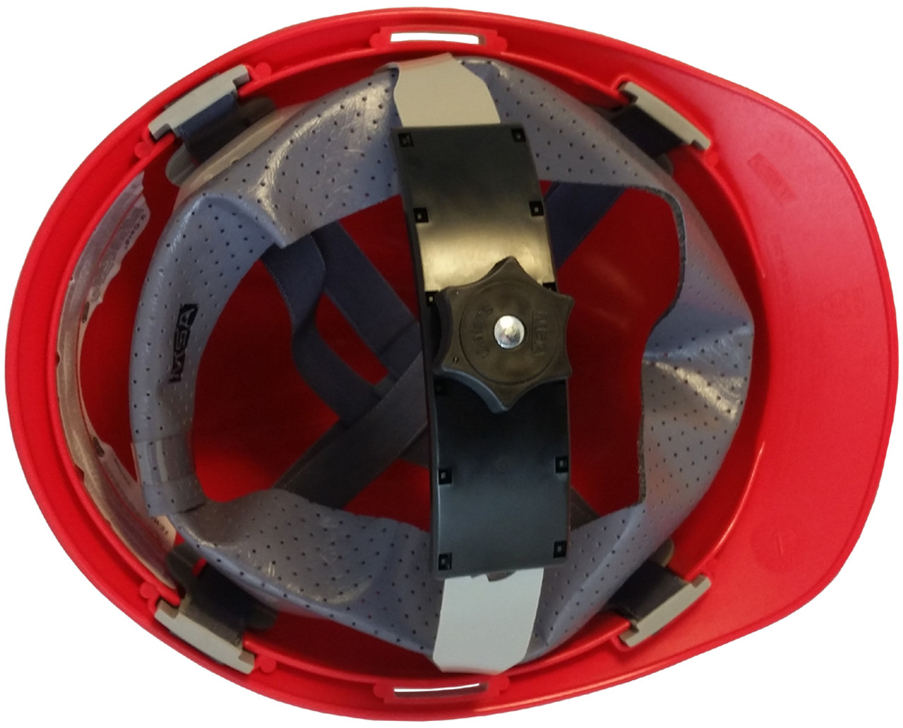 MSA VGard Cap Style Hard Hats w/ Swing Suspensions Red