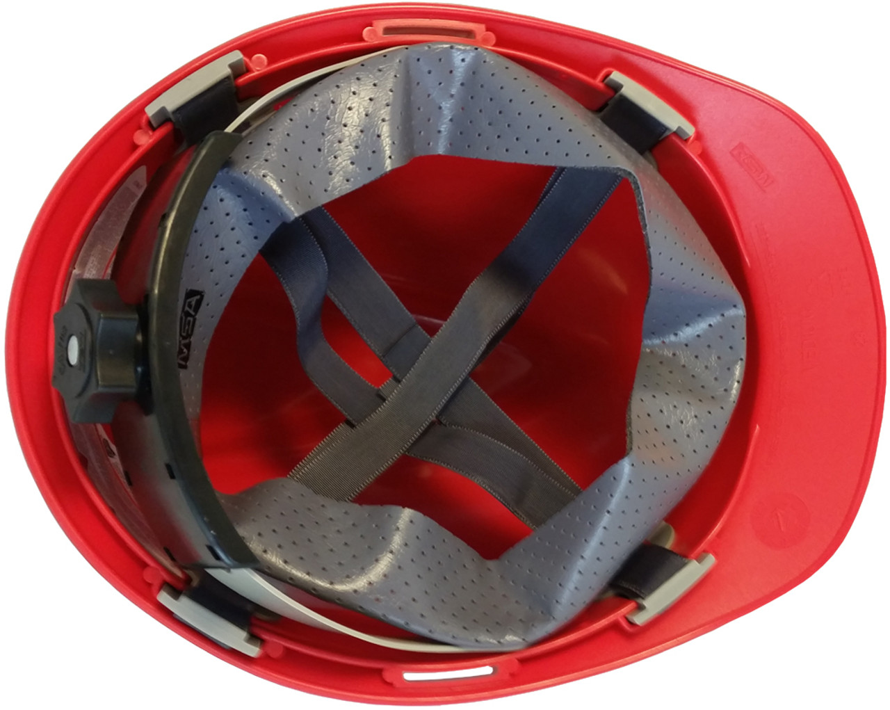 MSA VGard Cap Style Hard Hats w/ Swing Suspensions Red