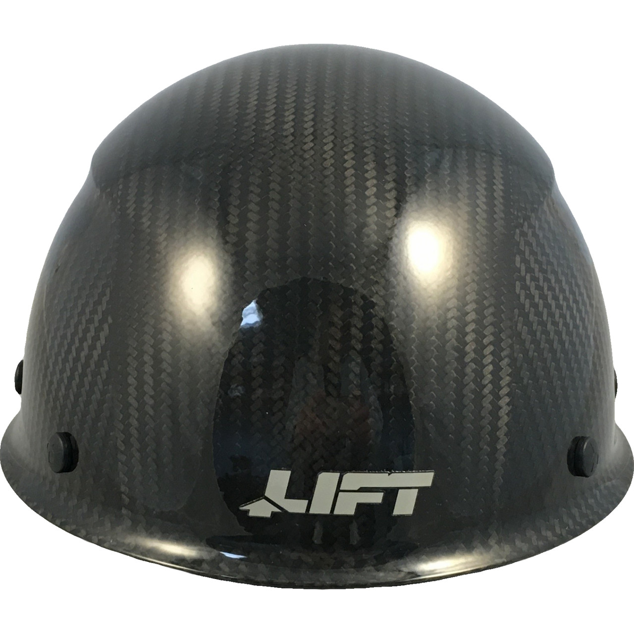 Actual Carbon Fiber Hard Hat - Cap Style Glossy Black