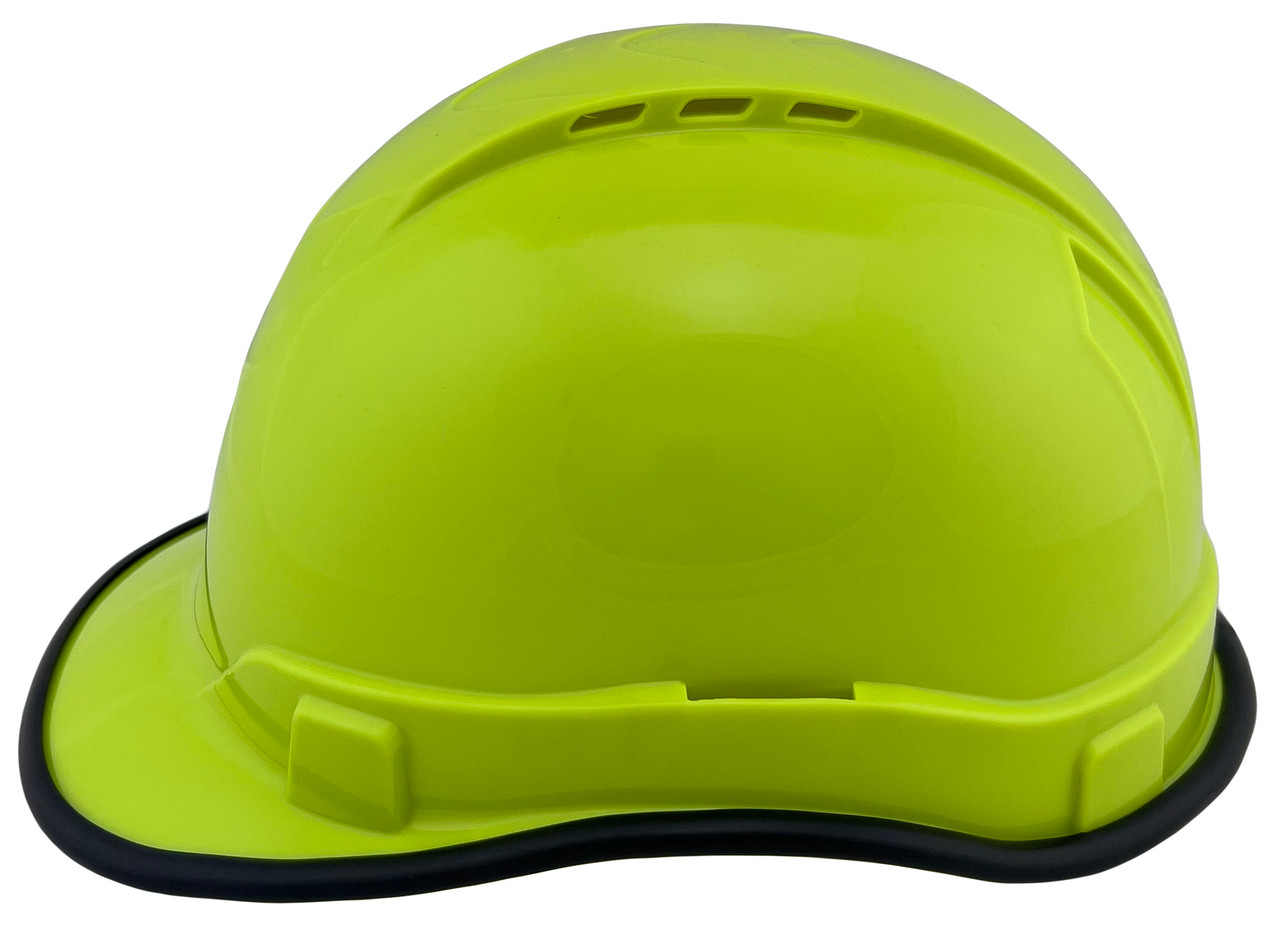 Cap Style Pyramex Ridgeline Vented Hard Hat Hi Viz Lime