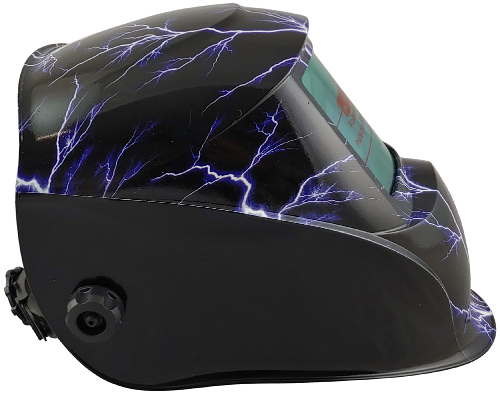 Hydro Dipped Auto Darkening Welding Helmet Lightning Storm Design