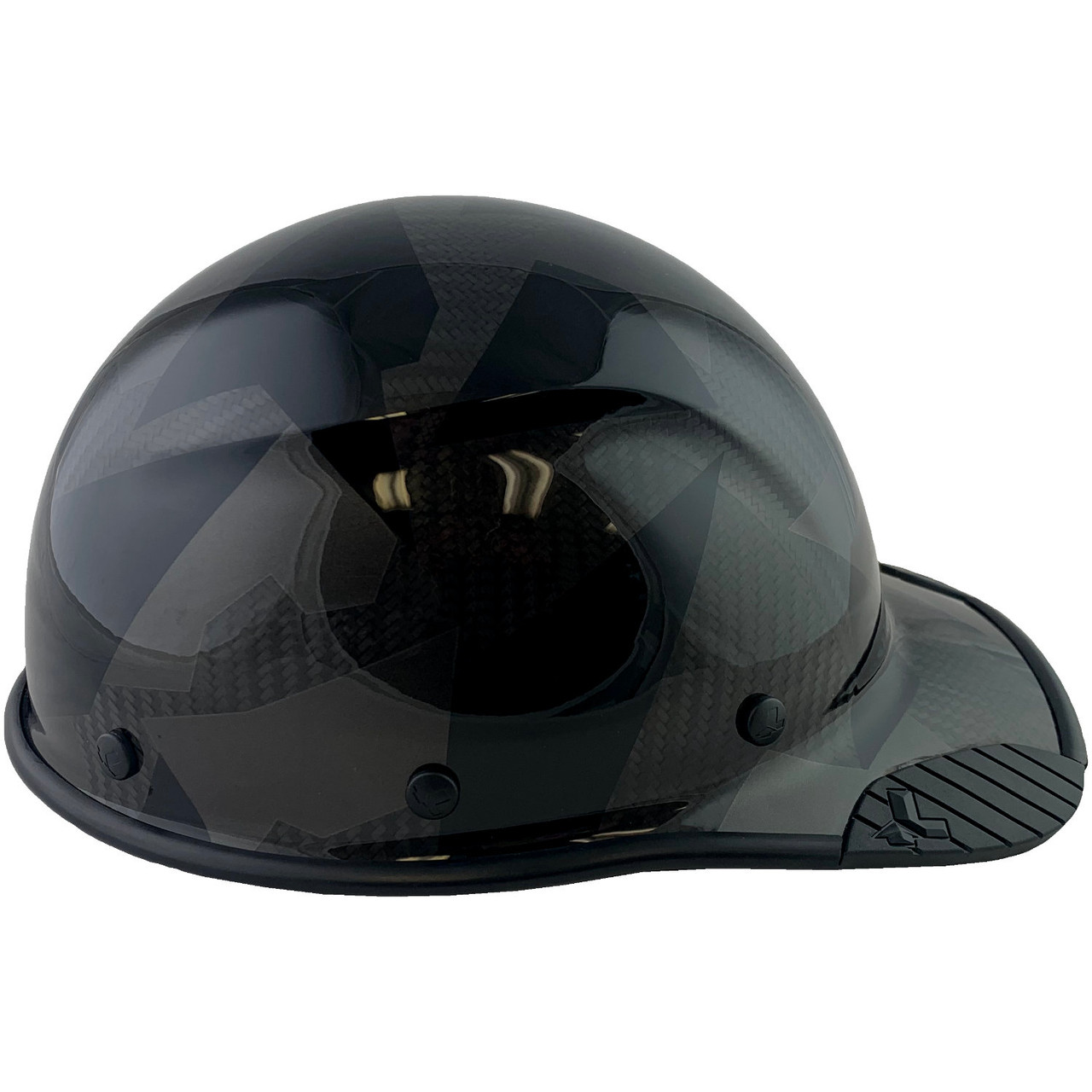 Actual Carbon Fiber Hard Hat Cap Style Camo Black