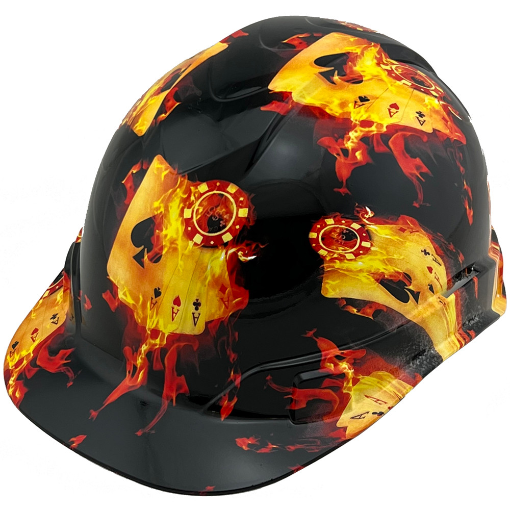 Flaming Aces Design Cap Style Hydro Dipped Hard Hats Buy Online at T