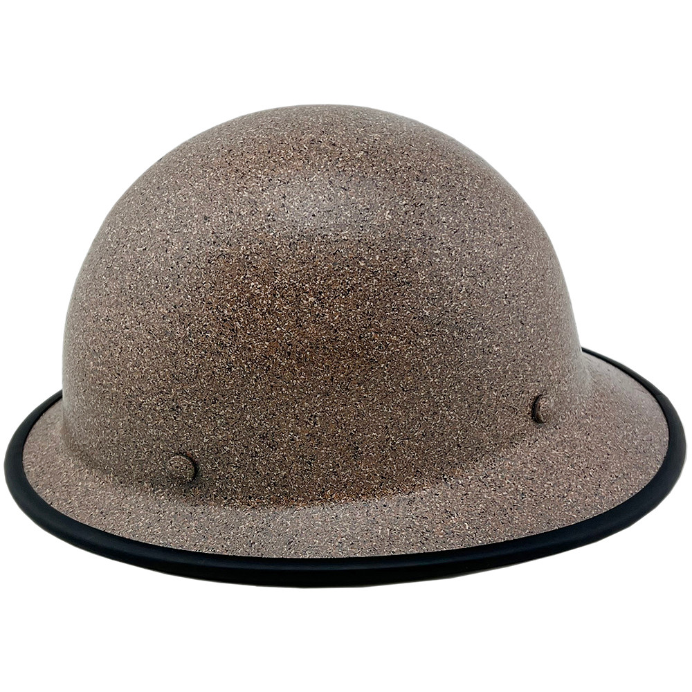 MSA Skullgard Full Brim Hard Hat with STAZ ON Suspension Light Granite