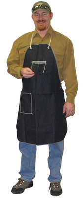 Blue Denim Apron, 1 Swing Chest Pocket & 1 Hip Pocket