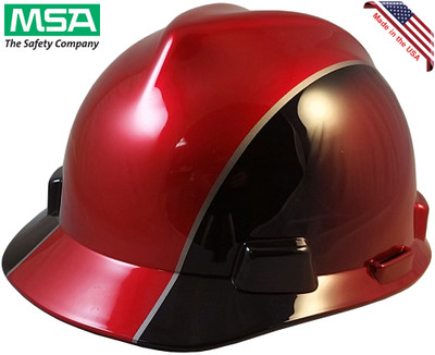 MSA Rally Cap V-Gard Hard Hats with Ratchet Suspension - Oblique View