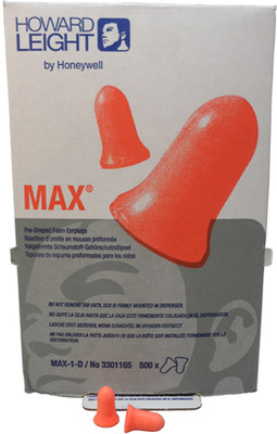 Howard Leight Max 30 Ear Plugs No Cords (500 Count) # Max-1-D pic 2