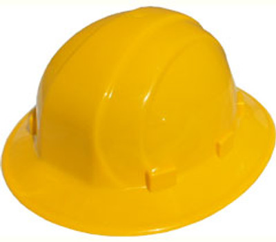 ERB Omega II Full Brim Hard Hats w/ Pin-Lock Yellow pic 1