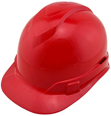 Pyramex Ridgeline Cap Style Hard Hats Red  4 Point - Oblique Left