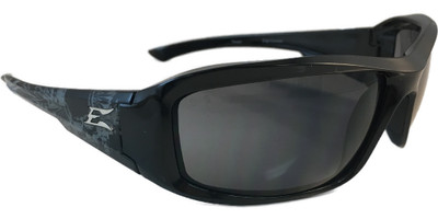 Edge Brazeau Safety Glasses ~ Skull Frame, Smoke Lens