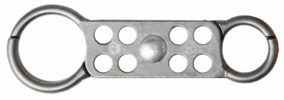 Double Sided Hasp for Lockout - Tagout. 1 inch on one side / 1.5 inch on the other side, Die-Cast