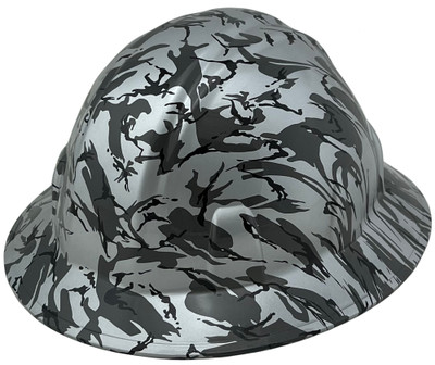  Urban Camo Hydro Dipped Hard Hats Full Brim Style Oblque View