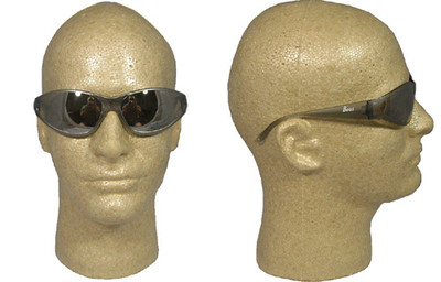 ERB Boas Wraparounds ~ Safety Glasses ~ Silver Mirror