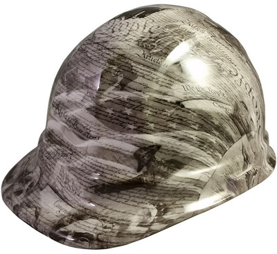 United We Stand Design Hydro Dipped Hard Hats Cap Style Oblique
