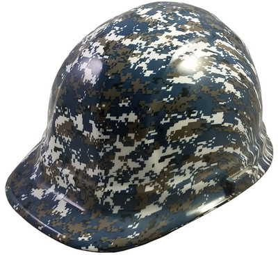 Navy Digital Camo Hydro Dipped Cap Style Hard Hat pic 1