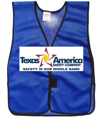 Add A Graphics Logo to Your Blue Safety Vests (MULTI COLOR)