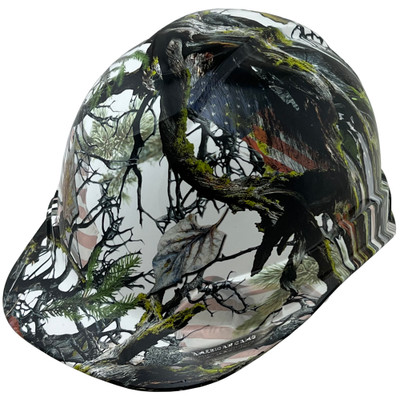 American Flag Camo Hydro Dipped Cap Style - Oblique Left