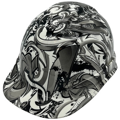 Graffiti Hydro Dipped Hard Hats Hydro Dipped Hard Hats Cap Style - Oblique Left