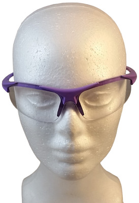 ERB Ella Safety Glasses with Purple Frame and Clear Lens ~ Front View