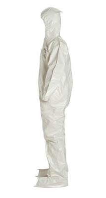 Tyvek Saranex SL Coverall w/ Hood, Boots, Elastic Wrists   pic 1