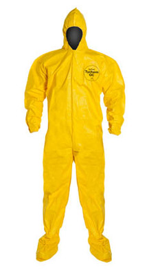 Tyvek QC Coveralls, Sewn and Bound Seams with Hood, Boots and Elastic Wrists (12 per case) ~ Size 3X