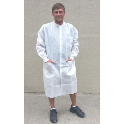 Sunlite Ultra Lab Coat w/ 3 Pockets, Knit Collar & Cuffs   pic 1