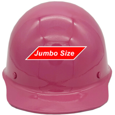 MSA Skullgard (LARGE SHELL) Cap Style Hard Hats with STAZ ON Suspension - Hot Pink - Front View
