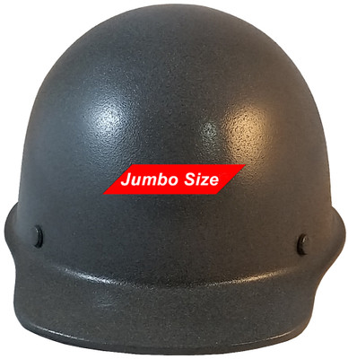 MSA Skullgard (LARGE SHELL) Cap Style Hard Hats with STAZ ON Suspension - Textured GUNMETAL - Back View