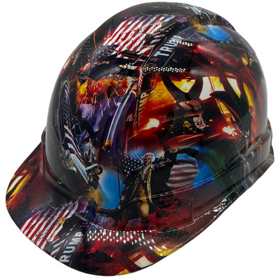 President Donald Trump Hydro Dipped Hard Hats Cap Style  - Oblique Left