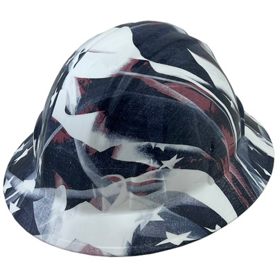 Faded Glory Design Full Brim Hydro Dipped Hard Hats - Oblique Left