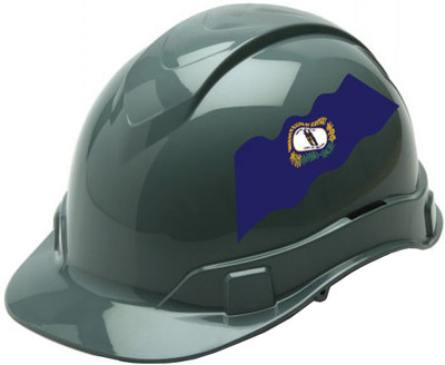 Pyramex Ridgeline Cap Style Hard Hats - Kentucky Flag ~ Profile