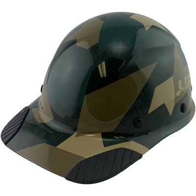 Actual Carbon Fiber Hard Hat - Cap Style Jungle Camo