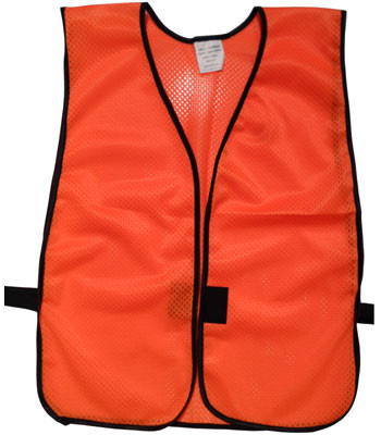 Orange Soft Mesh Plain Safety Vests