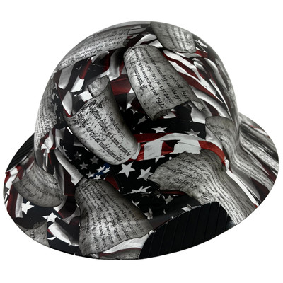 Composite Material Hard Hat - Full Brim Hydro Dipped – Second Amendment Design
Right Side Oblique View