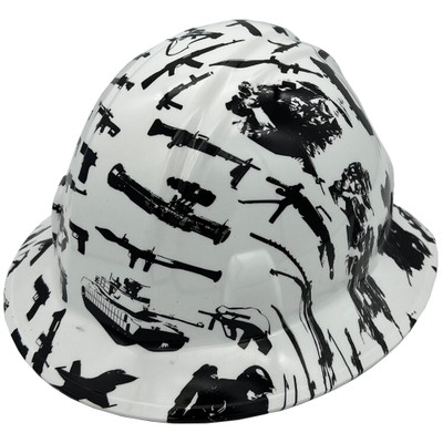 Combat White Hydro Full Brim - Oblique Left