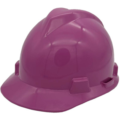 MSA Cap Style Small Hard Hats with Fas-Trac Suspensions Magenta - Oblique Left