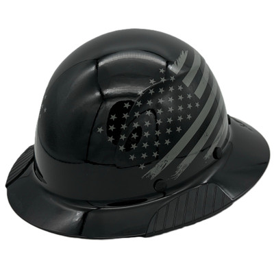 DAX Fiberglass Composite Hard Hat  Full Brim Patriot Gloss - Oblique Left