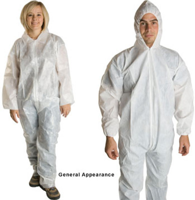 PE Coated Polypropylene Coveralls w/ Elastic Wrists  pic 4