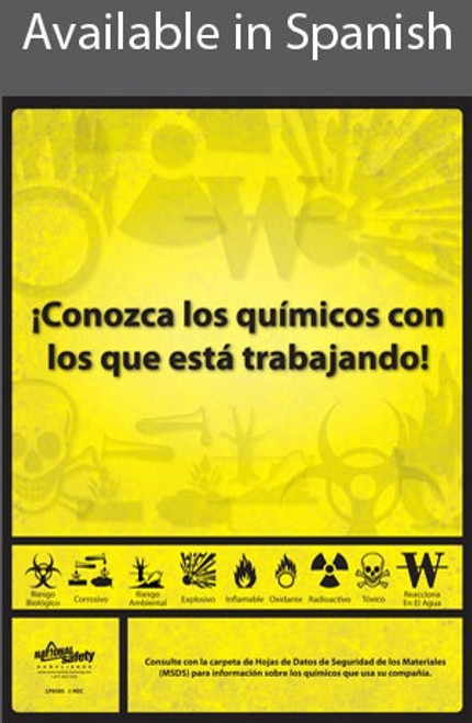 Know Your Chemicals Poster in SPANISH  pic 1