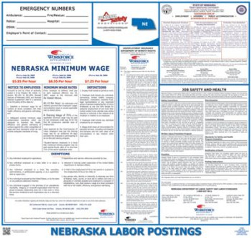 Nebraska State Labor Law Poster