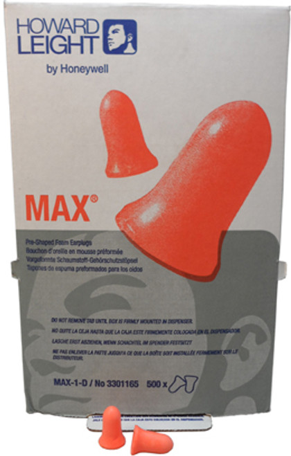 Howard Leight Max 30 Ear Plugs Uncorded (500 Count) # 250221 pic 2