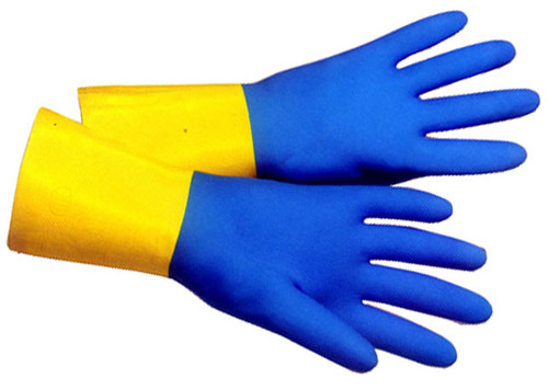 Flock Lined Neoprene Over Latex 13 inch Gloves Pic 1