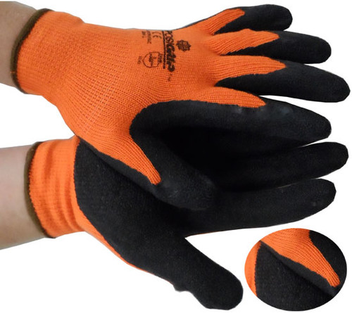 ORANGE Seemless Conforming Glove Black Palm Pic 1