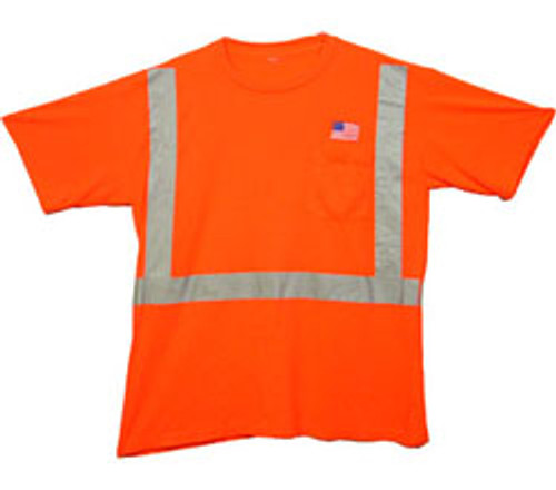 Class Two Level 2 ORANGE Safety MESH SHIRTS with Silver Stripes Pic 3