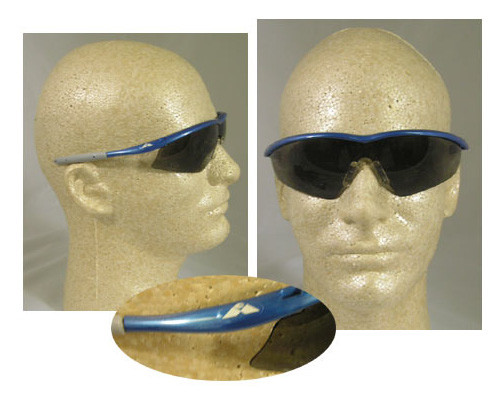 Crews Tremor Glasses ~ Indigo Blue Frame ~ Smoke Lens