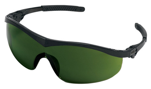 Crews Storm Safety Glasses ~ Black Frame and 3.0 Lens (ST1130)