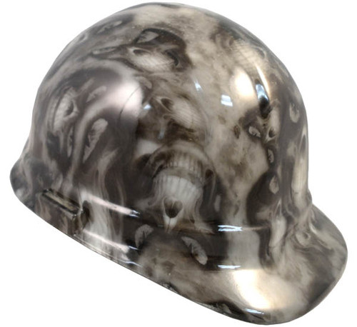 Hades Hydro Dipped GLOW IN THE DARK Hard Hats Cap Style with Ratchet Suspensions