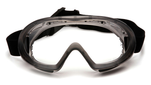 Pyramex Capstone Goggle ~ Gray Frame ~ Anti Fog Clear Lens